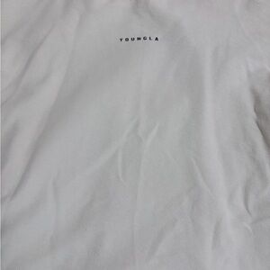 YoungLA Men's 455 Reversible Cream Shirt.